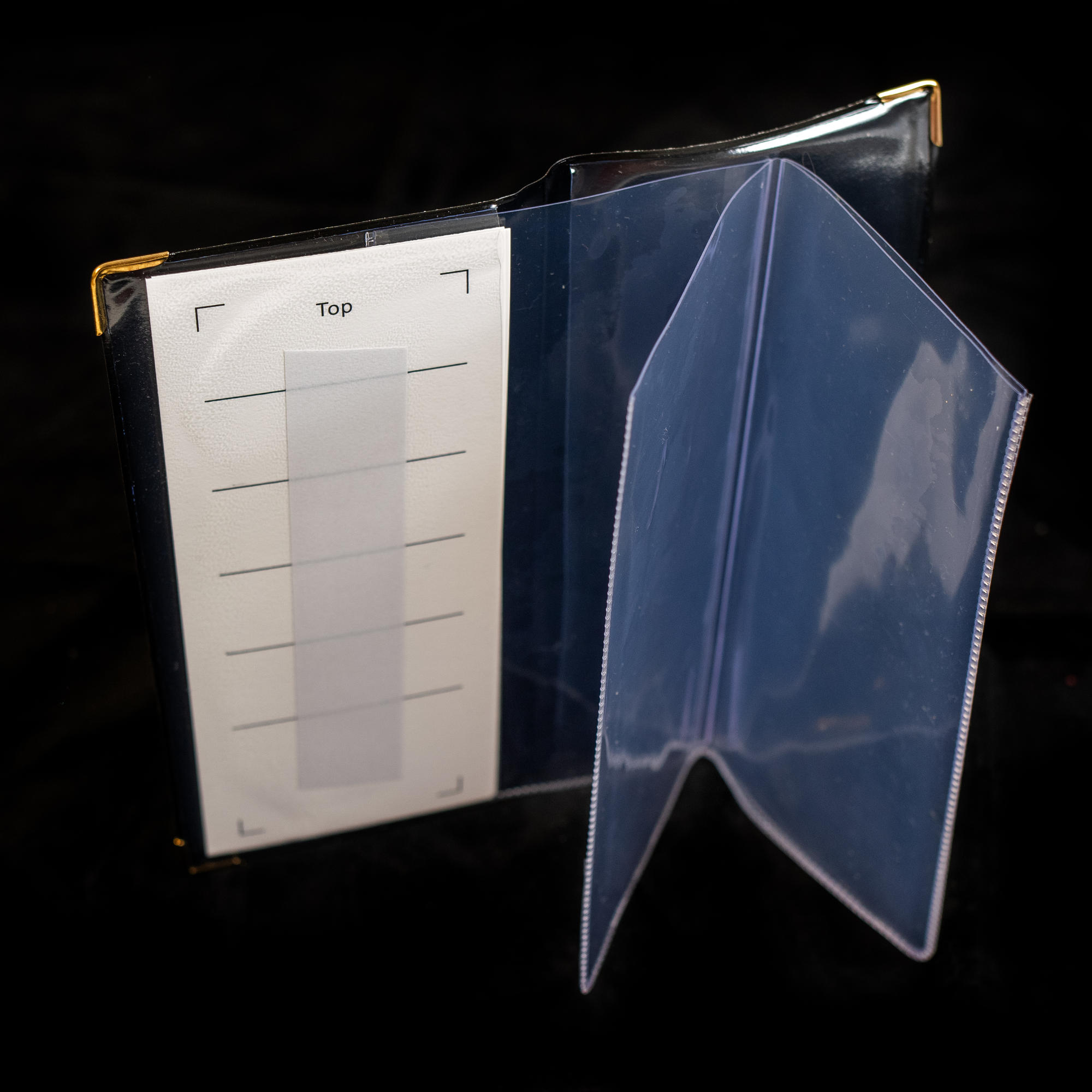 Wallet open standing